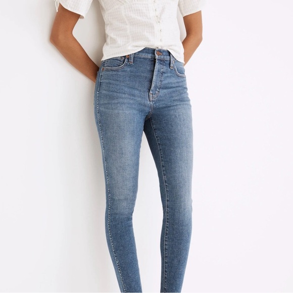 Madewell 10” High-Rise Skinny Jeans-Raw Hem Sz 24 - Picture 2 of 13